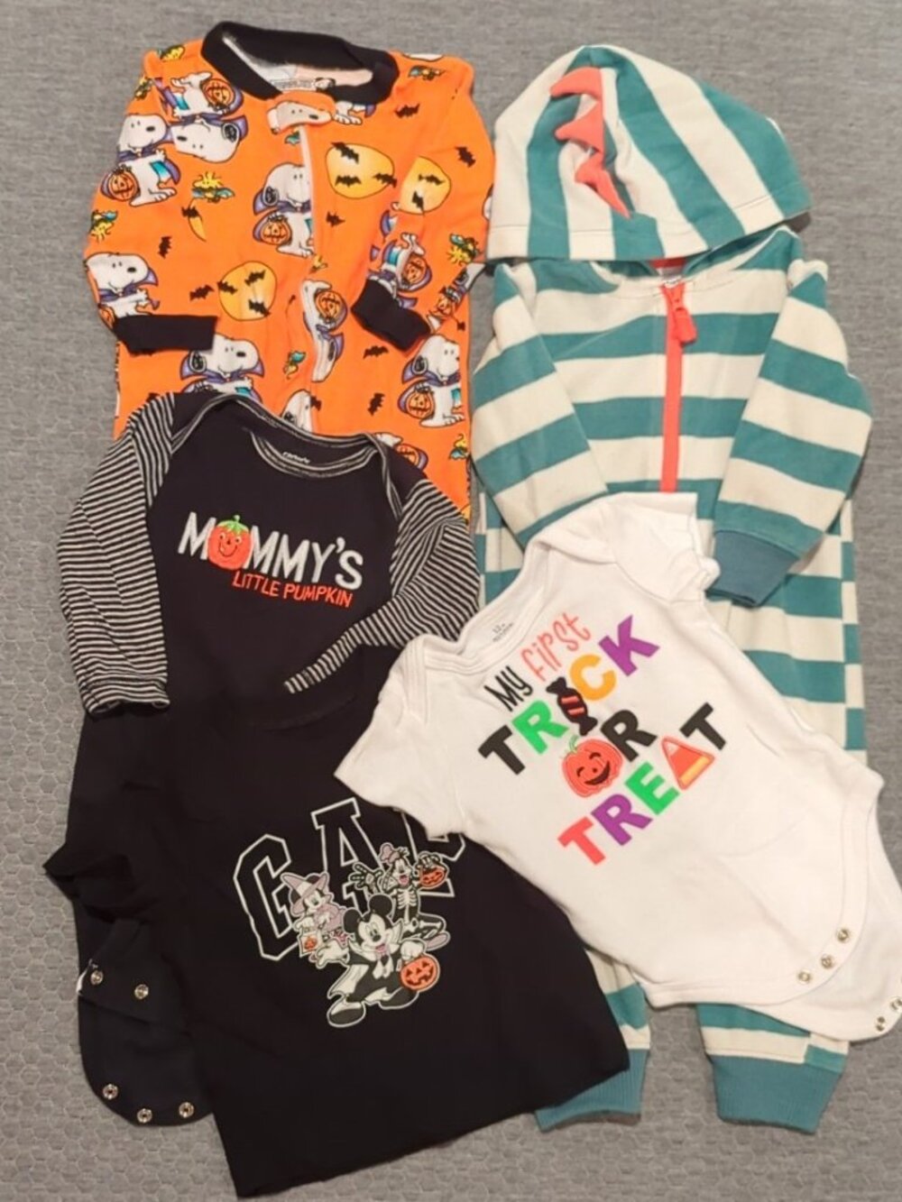 Baby Halloween Outfits - 5 Piece Bundle - Infant Sizes 6-12M - Good Condition